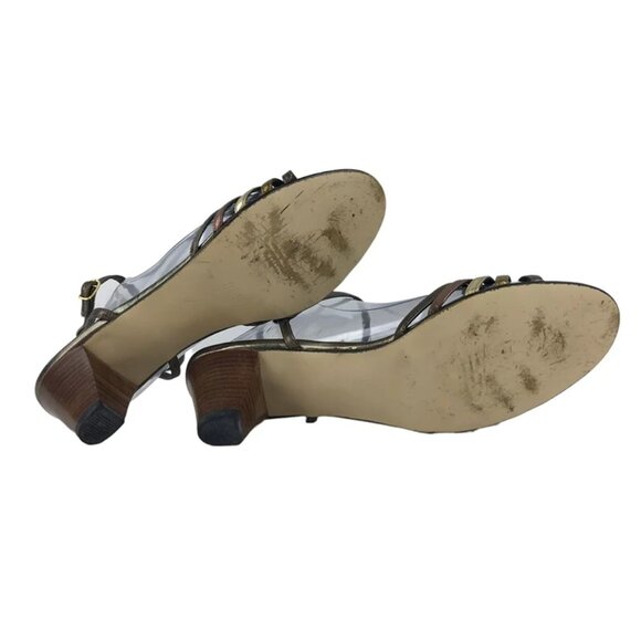 Olof Daughters Womens Multicolor Adjustable Cone Slingback Heel Size US 8M - Picture 6 of 10